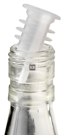 Nalewak płaski gumowany średniego przepływu bezbarwny