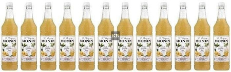 Zestaw 12 x Syrop Monin Cloudy Lemonade Baza, Koncentrat Lemoniady 1L PET