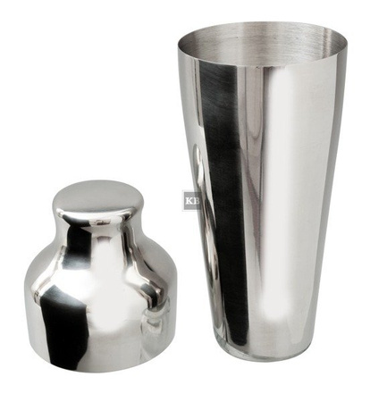 Shaker barmański 2-częsciowy Art Deco stal nierdzewna 550ml srebrny