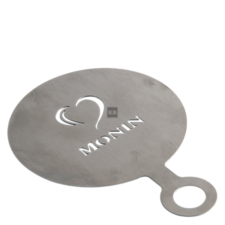 Metalowy szablon do dekoracji kawy Monin