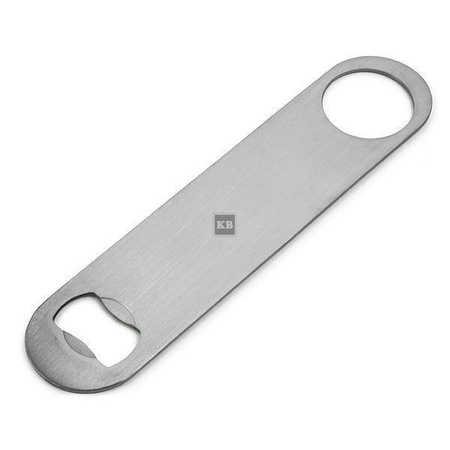 Otwieracz do butelek srebrny, stalowy