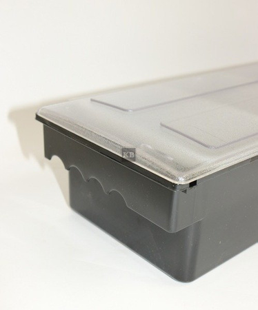 Pojemnik na owoce 5 przegródek, plastik, czarny