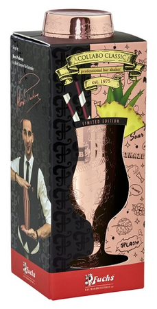 Shaker Tin Tin 2-częściowy, grawerowany, COLLABO, stal nierdzewna, miedziany