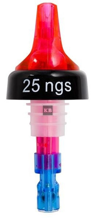 Porcjomierz dozownik z miarką 25ml czerwony