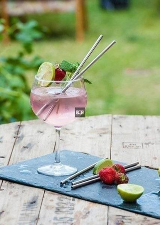 Rurka słomka stalowa prosta