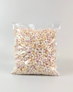 Mini pianki trzy kolorowe marshmallows biało- różowo- żółte 1kg