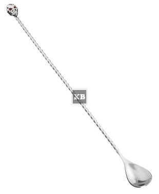 Łyżka barmańska 33cm Skull czaszka