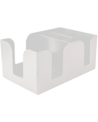 Przybornik na rurki i serwetki biały