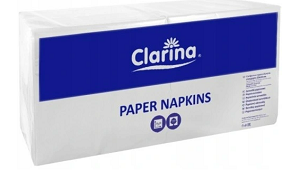 Serwetki gastronomiczne duże 2 warstwowe 33X33 250szt białe