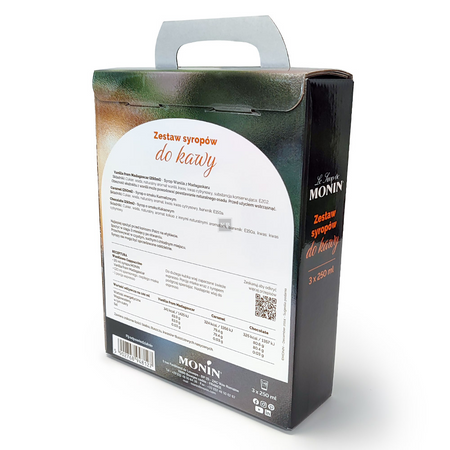 Zestaw Syropów 3x250ml do Kawy Monin Coffee Set