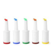 Butelka na soki dyspenser 0,8L z wymiennymi końcówkami