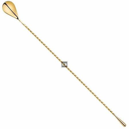 Łyżka barmańska spiralna złota długość 30cm