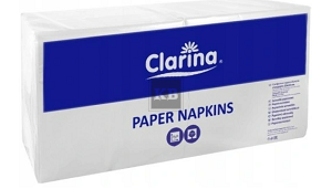 Serwetki gastronomiczne duże 2 warstwowe 33X33 250szt białe