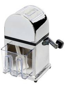 Ręczna kruszarka do lodu chromowana