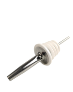 Nalewak metalowy, końcówka gumowana biała