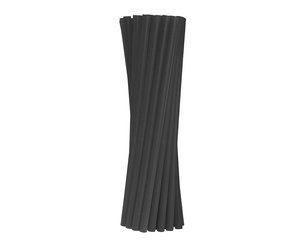 Rurki słomki do napojów wielokrotnego użytku czarne JUMBO 9mmx240mm/250szt