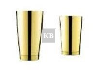 Shaker barmański 2 częściowy Tin Tin złoty