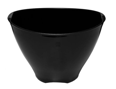 Wiaderko cooler do lodu plastikowe-czarne owalne